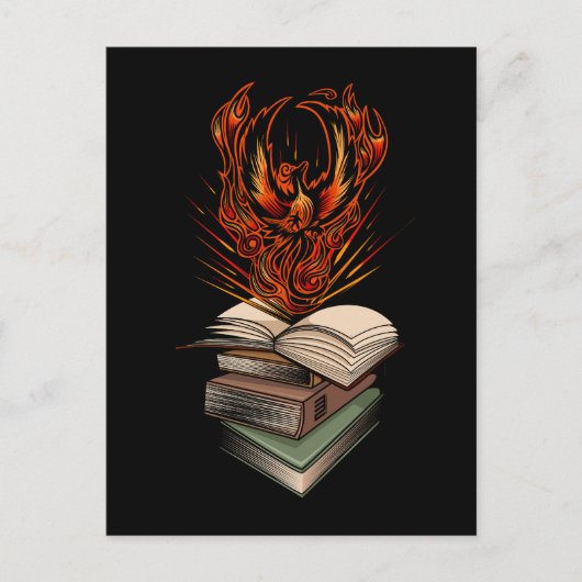 Van de boeken briefkaart (Voorkant)