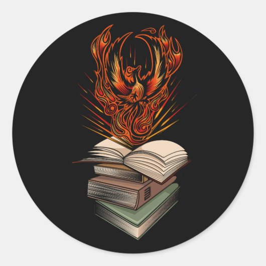 Van de boeken ronde sticker (Voorkant)