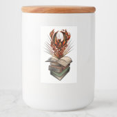 Van de boeken voedselcontainer etiket (Voorkant)