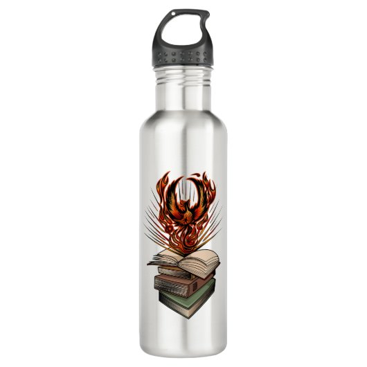 Van de boeken waterfles  (Voorkant)