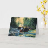 Van de boerderij het paard en van Angus de Kaart (Gele Bloem)