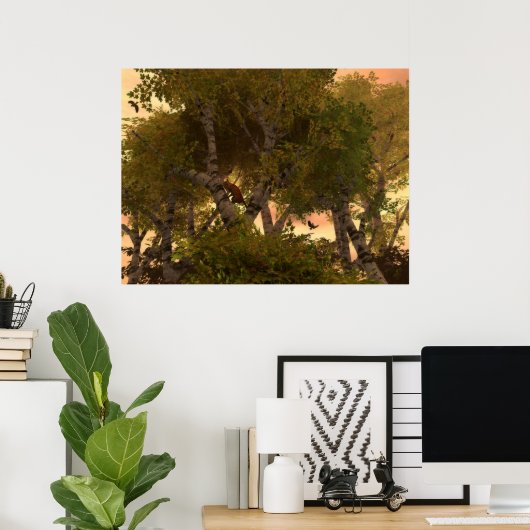 Van de bomen poster (Thuiskantoor)
