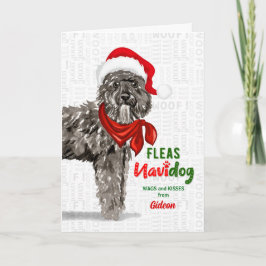 van de Bouvier des Flandres Dog Kerstmis Feestdagen Kaart
