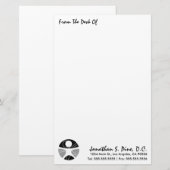 "Van de bureau van" Chiropraktijkartikelen Briefpapier (Voorkant / Achterkant)