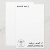 "Van de bureau van" Chiropraktijkartikelen Briefpapier (Voorkant / Achterkant)