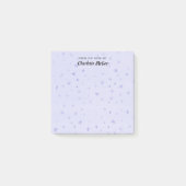 Van de bureau van de gepersonaliseerde Paarse ster Post-it® Notes (Voorkant)