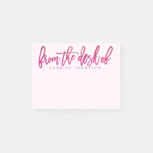 Van de bureau van de gepersonaliseerde post-it® notes (Voorkant)