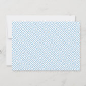 van de bureau van | Ginger Jar Blue Bow Griekse sl Notitiekaartje (Achterkant)