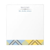 Van de bureau van het Girly Monogram Script Name T Notitieblok (Voorkant)