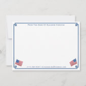 van de bureau van | Klassieke Vlag op Verenigde St Notitiekaartje (Voorkant)