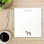 van de bureau van | Naam Elegant Horse Equestrian Notitieblok<br><div class="desc">Elegant Vintage Equestrian notitieblok,  uw gepersonaliseerde paardenkantoorbenodigdheden met een eigen naam voor uw correspondentie en persoonlijke notities. Maakt ook een groot geschenk voor om het even welk paardenliefhebber,  schuurmanager,  het rijdend instructeur of andere professionele paarden.</div>