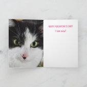 Van de Cat Custom Valentijnsdag Feestdagen Kaart (Binnen)