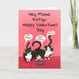 Van de Cats Funny Valentijn Holiday Kaart