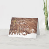 Van de Cradle tot de Cross Kerstkaart Kaart (Voorkant)