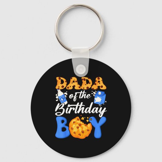 Van de Dada-verjaardag Melkkoekjes 1e Sleutelhanger (Voorkant)