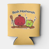 Van de de appelgranaatappel van Hashanah van Rosh Blikjeskoeler (Voorkant)