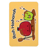 Van de de appelgranaatappel van Hashanah van Rosh Magneet (Verticaal)