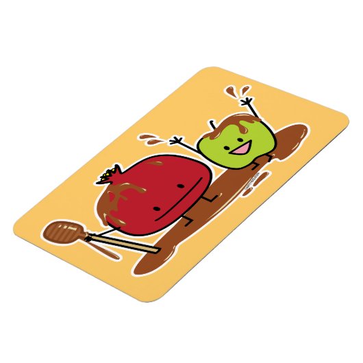 Van de de appelgranaatappel van Hashanah van Rosh Magneet (Linkerzijde)