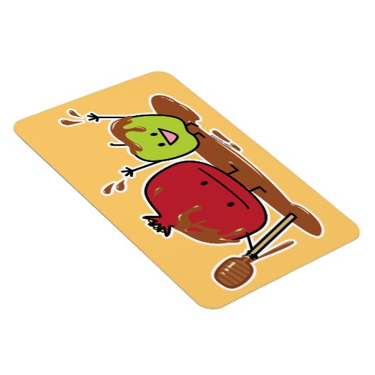 Van de de appelgranaatappel van Hashanah van Rosh Magneet (Rechterzijde)