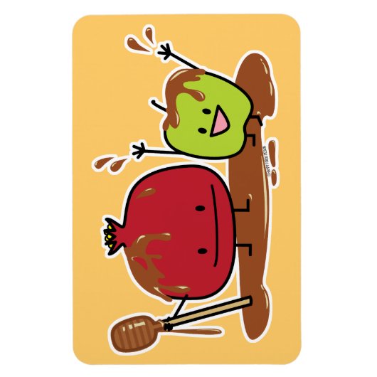 Van de de appelgranaatappel van Hashanah van Rosh Magneet (Verticaal)