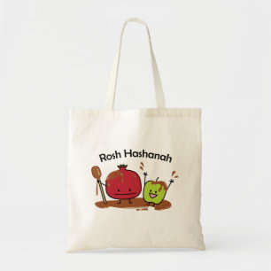 Van de de appelgranaatappel van Hashanah van Rosh Tote Bag
