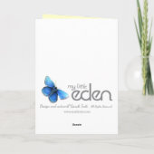 Van de de ballerinaverjaardag van de kleindochter kaart (Achterkant)