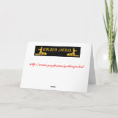 Van de de bijen prettige feestdagen (plural:) kaart (Achterkant)