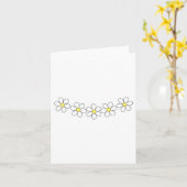 Van de de bloemketting van Daisy de klantgerichte Kaart (Gele Bloem)