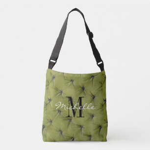Van de de cactusdruk van de nieuwigheid de groene crossbody tas