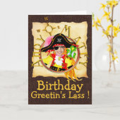 Van de de douanefoto van de piraat de kaart (Gele Bloem)