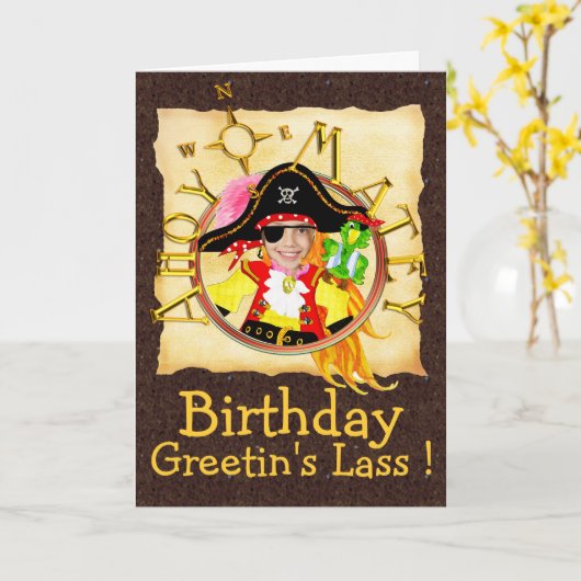 Van de de douanefoto van de piraat de kaart (Gele Bloem)