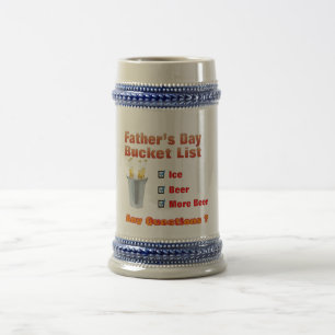 van de de emmerlijst van de vadersdag van de het bierpul