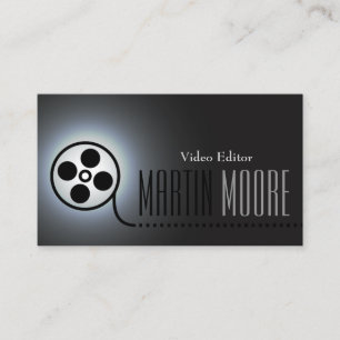 Van de de filmband van de film de videodiensten visitekaartje