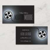 Van de de filmband van de film de videodiensten visitekaartje (Voorkant / Achterkant)