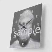 Van de de fotomuur van de douane klok | voegt hier (Hoek)