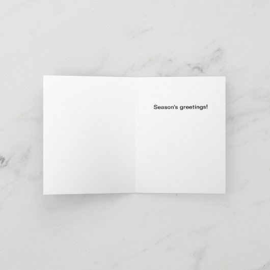 Van de de groetensneeuwman van het seizoen de pret feestdagen kaart (Binnen)