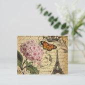 van de de hydrangea hortensiavogel van het briefkaart (Staand voorkant)