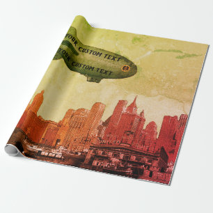 Van de de jaren '30BLIMP van de KUNST de JOUW Cadeaupapier