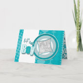 Van de de jongensgeboorte van het baby de aankondiging (Voorkant)