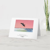 Van de de kaartpinguïn van gelukwensen de kunst kaart (Achterkant)