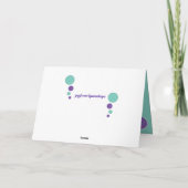 Van de de kattenzitting van het calico de foto kaart (Achterkant)