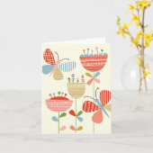 Van de de lentetuin van de vlinder de notakaart kaart (Gele Bloem)