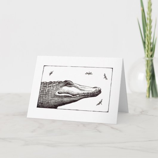 Van de de libellenpret van de alligator of van de kaart (Voorkant)
