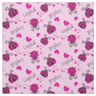 Van de de lieveheersbeestjes rood roze douane van stof