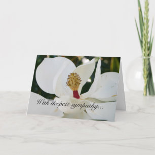 Van de de magnoliabloem van de sympathie de witte kaart