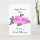 Van de de malveVerjaardag van de boom het de Kaart (Voorkant)