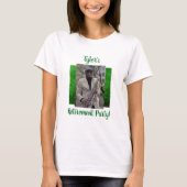 Van de de pensioneringsdouane van de foto groene t-shirt (Voorkant)