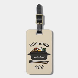 Van de de rijstkom van Bibimbap Koreaans de Bagagelabel