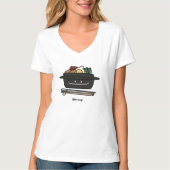 Van de de rijstkom van Bibimbap Koreaans de T-shirt (Voorkant)