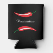 Van de de Spaanse peperpeper van de douane hete Blikjeskoeler (Voorkant)